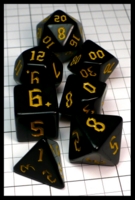 Dice : Dice - Dice Sets - Surhugvy Black with Yellow Numerals - Amazon Jan 2024